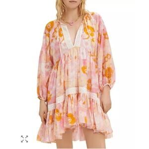 Maje Rolella Flower Power Babydoll Women's Dress Size: 34